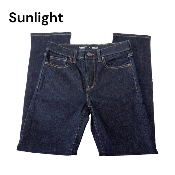 Old Navy Other - Old Navy Karate 360 Stretch Slim Built-In Tough Jeans Kids Size 12 Dark Blue